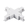 Соединение крестовое LIGHTSTAR 504146-FR QUATTRO с подводом питания к треку 5040xx-(F)/(R) БЕЛЫЙ